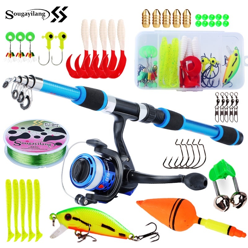 Saltwater Line - Sougayilang Kids Fishing Pole Set Full