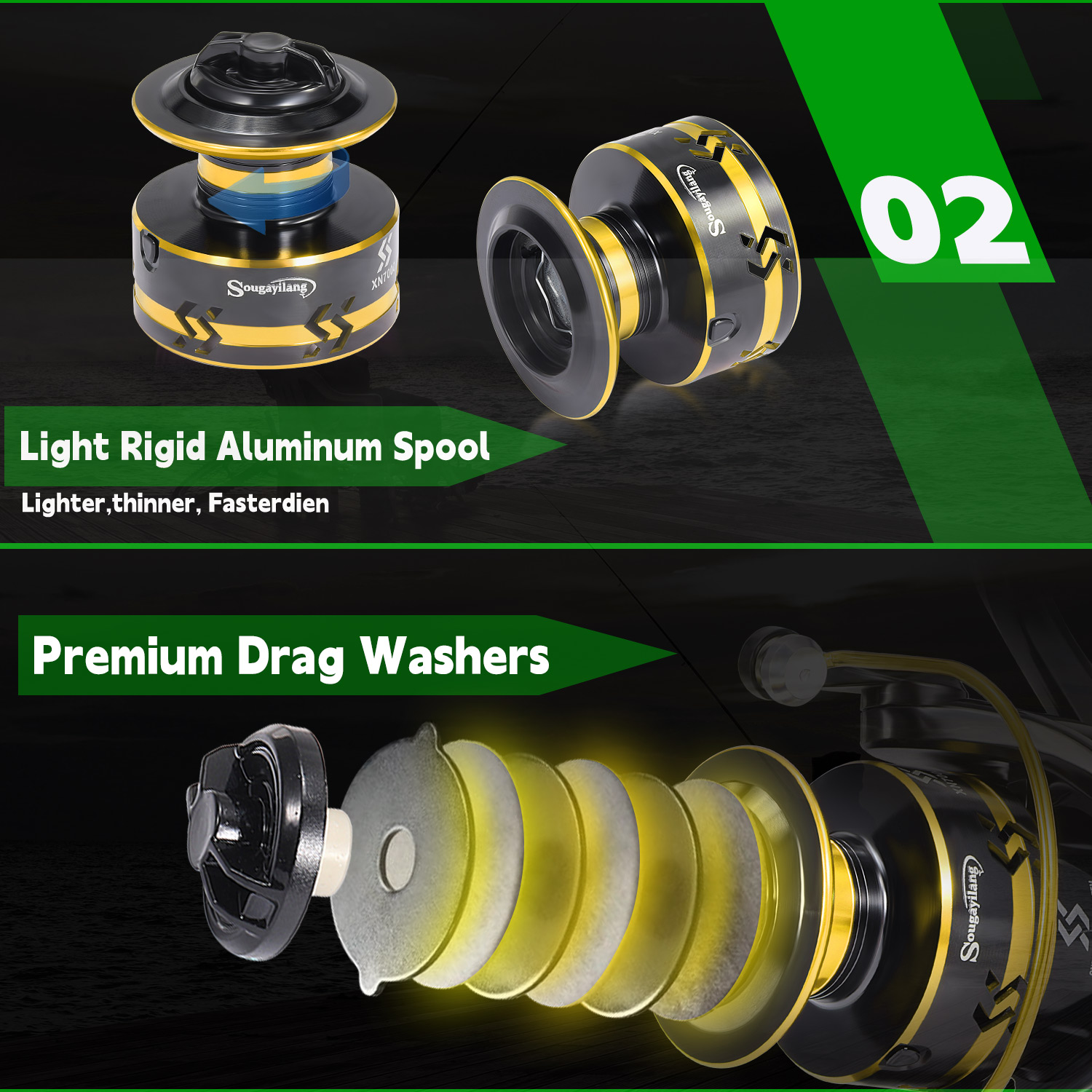 Sougayialng spinning fishing r - Fishing Line Spooler review and price