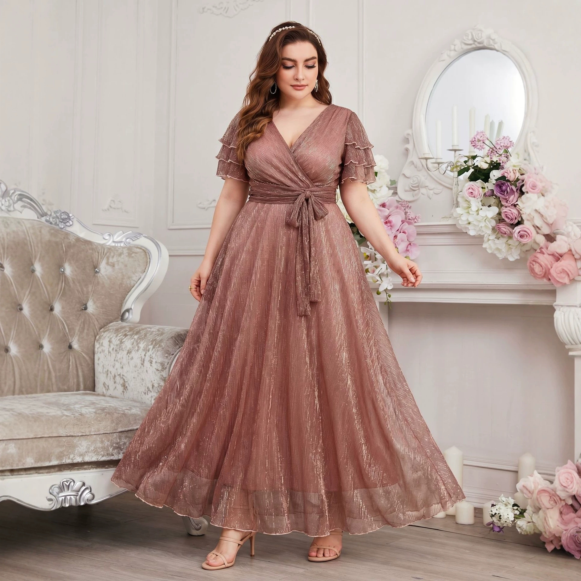 Luxury Curvy Blush Gold Glitte - Fly Line review and price