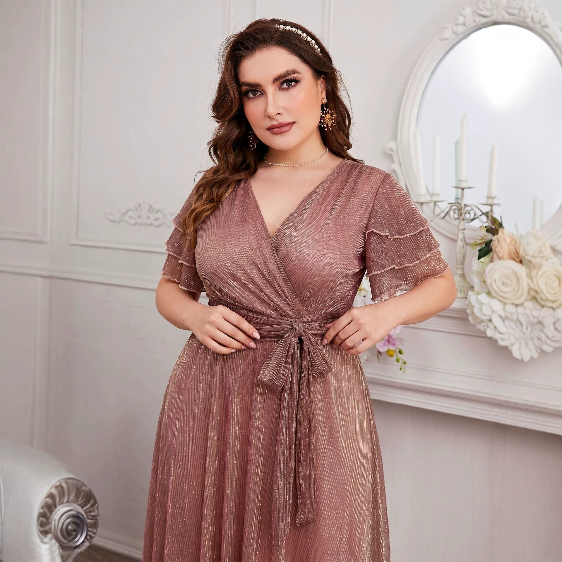 Luxury Curvy Blush Gold Glitte - Fly Line review and price