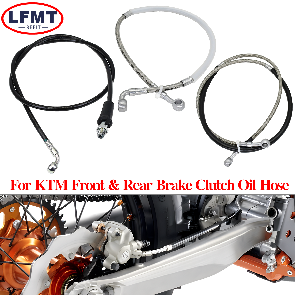 Motorcycle Rear Brake Oil Hose - Braided Line review and price