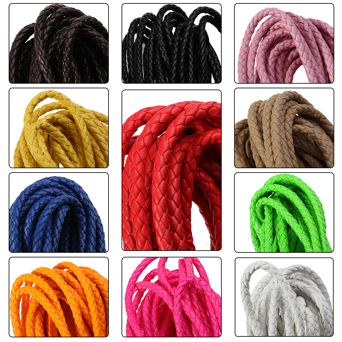5 Yards/lot 6/7mm Braided Leat - Braided Line review and price